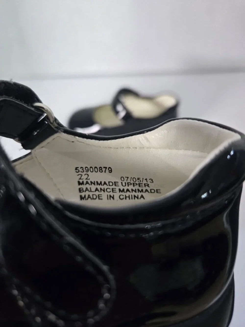 Nordstrom Black Patent Leather Mary Jane Shoes Toddler Girls Size 22 US 6 Flats